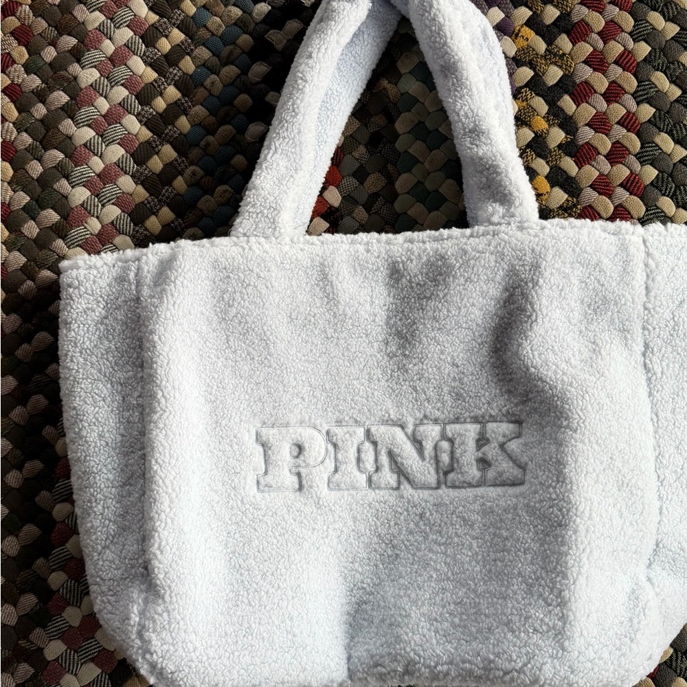 PINK Victoria's Secret light Blue Tote Bag